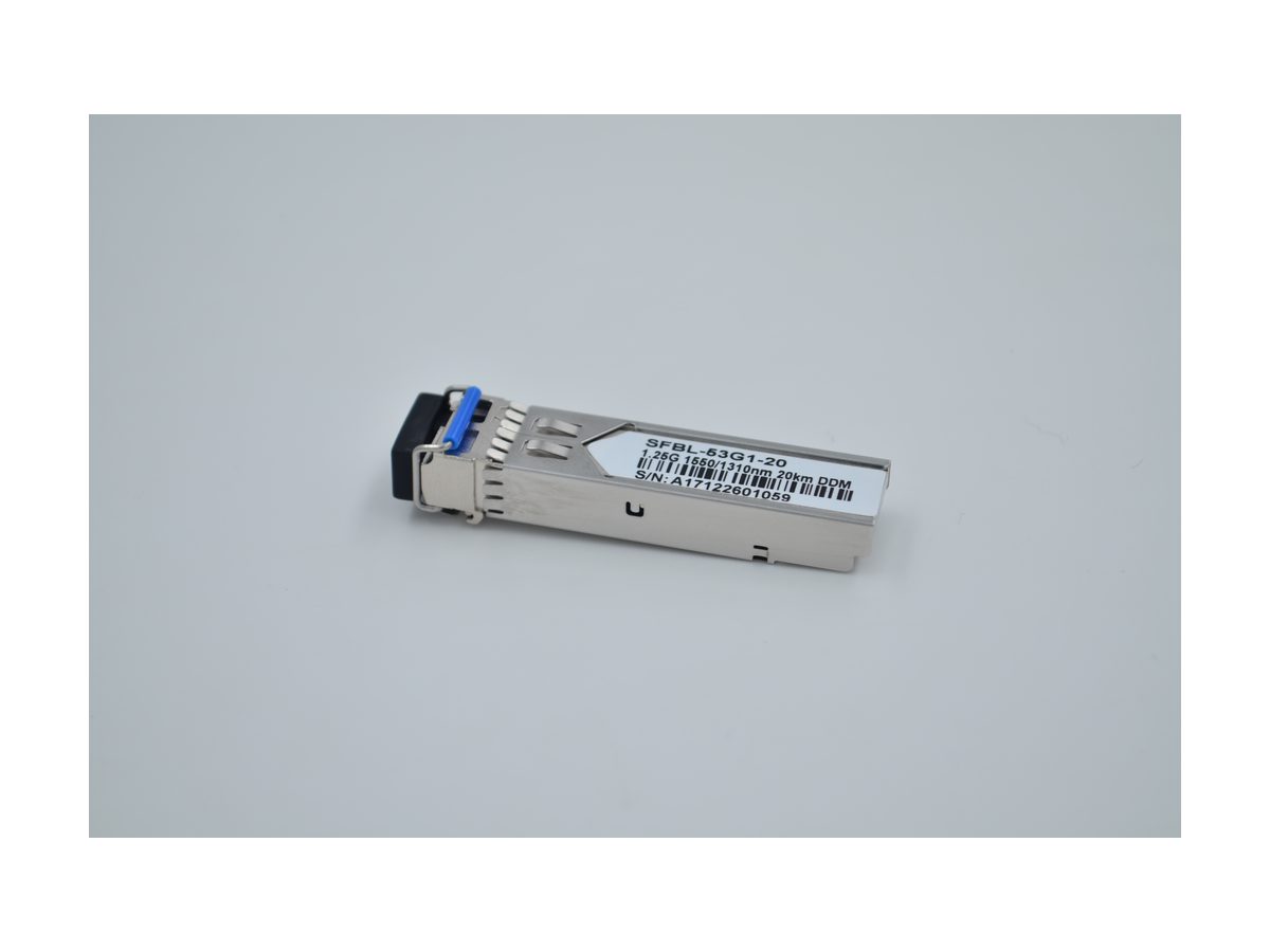 1.25G SFP BIDI Transceiver Tx1550/Rx1310nm 20km